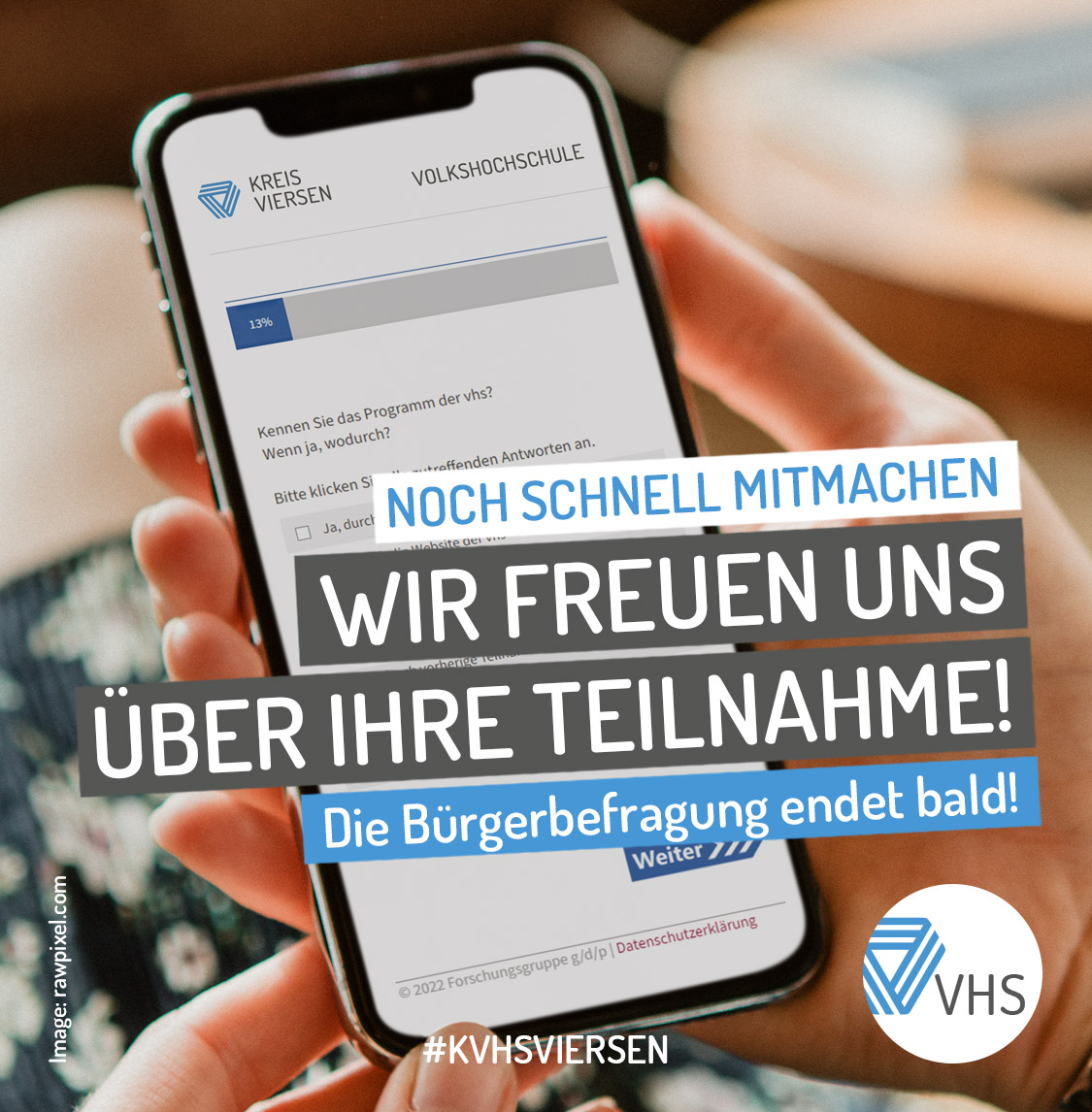 Wir freuen uns über Ihre Teilnahme!